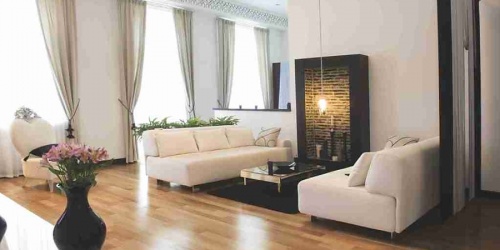 Dřevěné podlahy Grabo Jive obývací pokoj