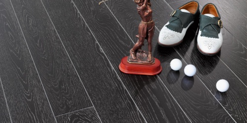 Třívrstvé dřevěné podlahy Parador Trendtime 1 Oak Noir Silver detail