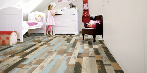 Vinylové plovoucí podlahy wineo DESIGNline 600 Wood Venero Oak Patchwork